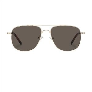 Le Specs The Charmer Sunglasses in Gold/Green